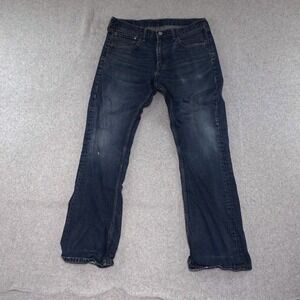 Levi's 527 Slim Bootcut Jeans Mens 34x32 Dark Wash Denim Classic Fit